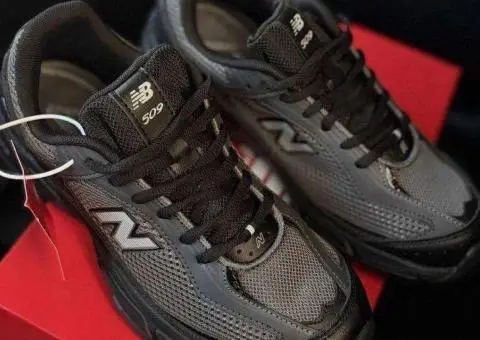 New Balance 509 Black Чоловічі кросівки Нью беленси 509 чорні сітка літо - 3/3