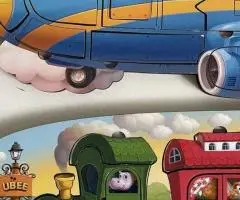 Двошарові пазли-сортери Потяг і Літак від ubee Ань-Янь