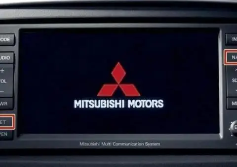 Mitsubishi штатная магнитола прошивка русификация карты навигации - 2/3