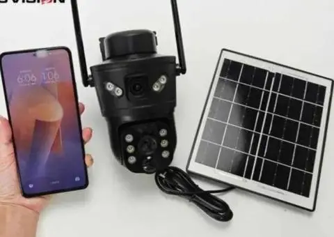 НАЙПОПУЛЯРНІША Камера відеоспостереження 4G SIM Автономна PTZ V380 D05 - 1/3