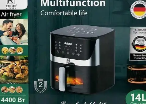 Аерогриль 14 Л аэрогриль ДВА ТЭНА!. Prime Kitchen AF1012DT мультипіч фритюрница - 2/3