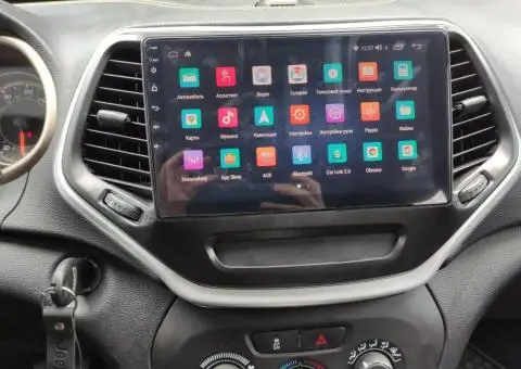 Новая магнитола для Jeep Cherokee 2014-2018 QLED c 4G 8 ядерный. - 1/3