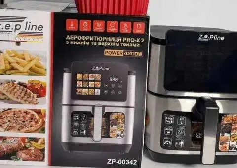 НЕМЕЦКИЙ Аэрогриль Zepline 00342 13Л 4200W 12Програм+Силиконовая Форма - 1/3