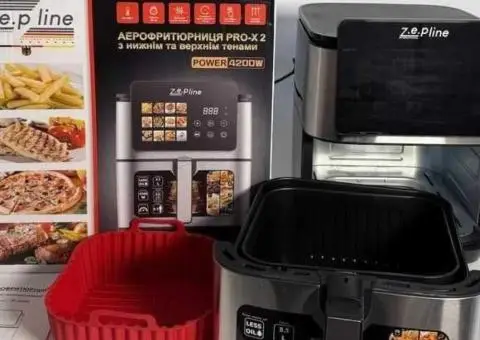 НЕМЕЦКИЙ Аэрогриль Zepline 00342 13Л 4200W 12Програм+Силиконовая Форма - 2/3