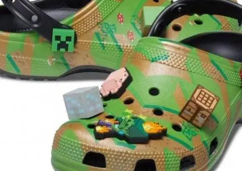 Дитячі крокси Kids Minecraft Elevated Clog кроксы детские майнкрафт - 1/3