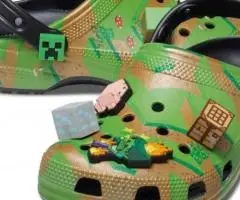 Дитячі крокси Kids Minecraft Elevated Clog кроксы детские майнкрафт