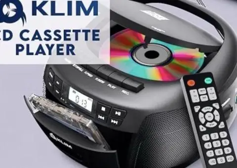 Новий Bluetooth CD-бумбокс KLIM + Касетний магнітофон (USB, AUX, Радіо) - 1/3