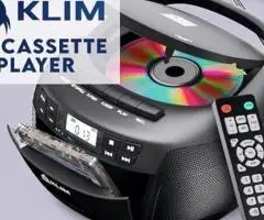 Новий Bluetooth CD-бумбокс KLIM + Касетний магнітофон (USB, AUX, Радіо)