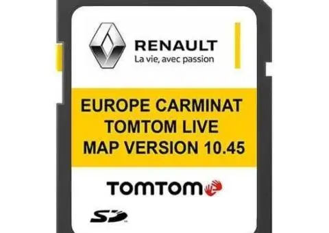Карты навигации Renault Carminat TomTom Megane Laguna Scenic Kangoo