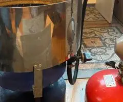 Солодка вата апарат з газовим балоном, шлангом, паличками і стійкою