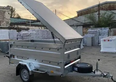 Причіп бортовий з кришкою оцинкований Урса, Ursa - 2/3