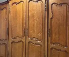 Велика класична платтяна шафа французький стиль масив дерева шкаф мебель дерево Европа 3570