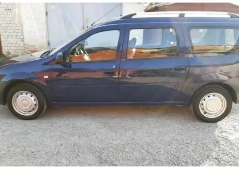 Dacia Logan MCV 2004-2014 рр. Рейлінги Хром Пластикові ніжки - 1/3