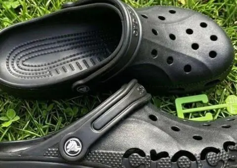 Чоловічі шльопанці сабо crocs baya/чорні крокс - 1/3