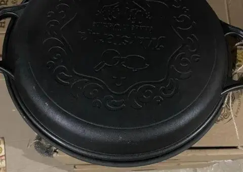 Казан 8л, Ø34см,вага 11кг, чавунний узбецький WOK+ Шумовка у подарунок - 2/3