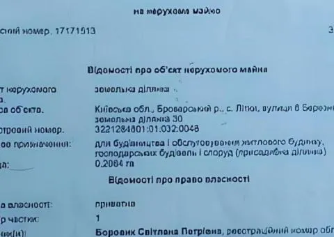 Броварський р. с. Літкі 20.8с під забудову - 2/3