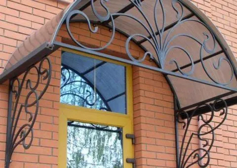 Навес над входом, навес над машиной, навес над двором - любые размеры и конструкция, С УСТАНОВКОЙ - 7/8
