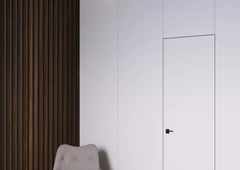 Aluminum shadow gap profile 10 mm painted 2.5m - 3/3