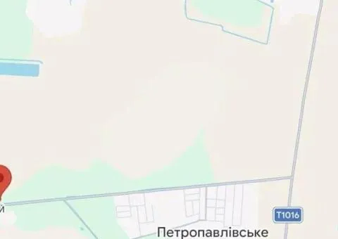 Земельна ділянка Петропавлівське , напроти Вишневий хуторок , фасад