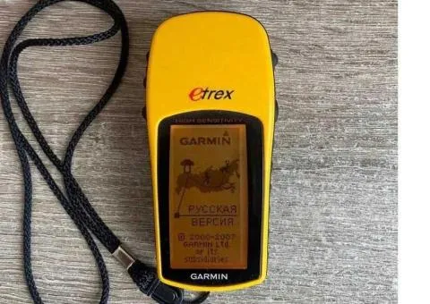 GPS Garmin eTrex H — русская версия, для рыбаков, отличное состояние