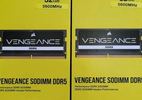 Оперативная память Corsair Vengeance DDR5 SODIMM 32 GB (модель CMSX32GX5M2A5600C48)