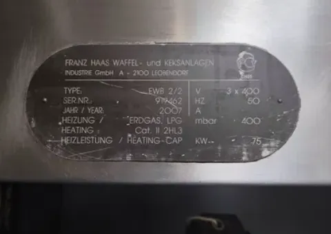 For sale: machine for making confectionery wafer rolls