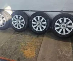 Wheels assembly VW 5/112 R17 6.5J ET38 dia 57.1mm + tires + hubcaps