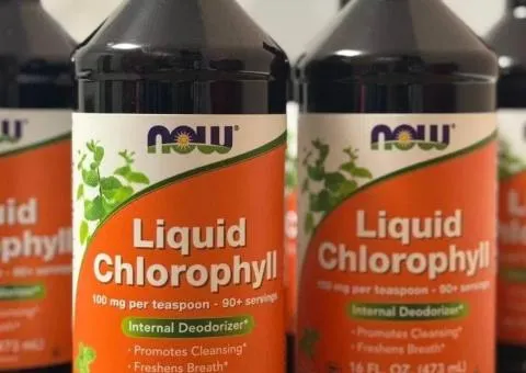 NOW Liquid Chlorophyll + Mint – Хлорофилл
