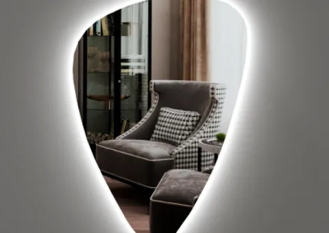 Дзеркало з LED підсвічуванням 850 х 610 мм.