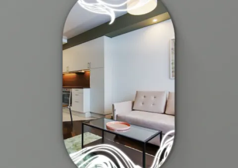 Дзеркало з LED підсвічуванням 900 х 500 мм.