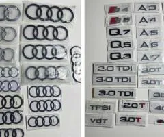 Шильдик Емблема значок эмблема Надпис Ауді Audi A1 A3 A4 A5 A6 A7 A8 Q3 Q5 Q7 S-line