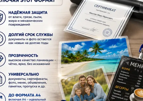 Ламинирование документов и фото в Сумах — защита того, что важно!