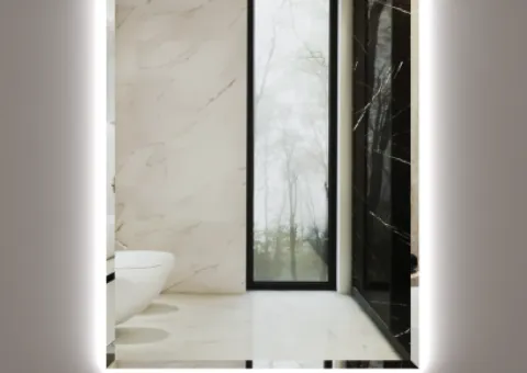 Mirror with LED lighting 900 x 700 mm.