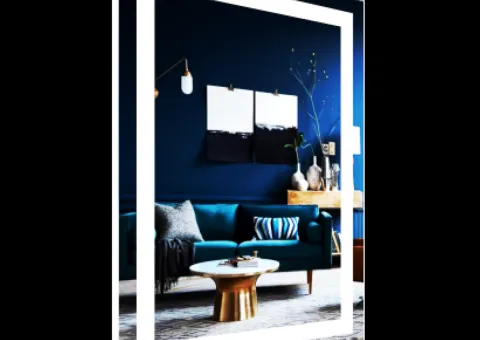 Mirror with LED lighting and white backing 800 x 600 mm