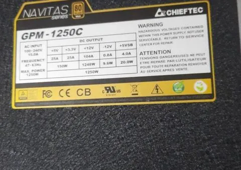 Powerful Chieftec Navitas GPM-1250C Gold 1250W Power Supply