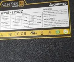 Powerful Chieftec Navitas GPM-1250C Gold 1250W Power Supply