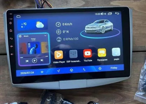 Магнітола 8/4 ядерна 2/4/6GB+32/64GB  Android Volkswagen Passat B6 B7 CC VW - 1/3