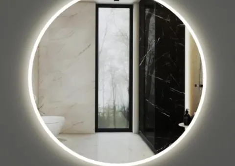 MIRROR WITH LED LIGHTING D-600 MM.