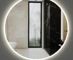 MIRROR WITH LED LIGHTING D-600 MM.