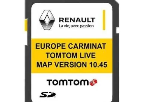 Карты навигации Renault Carminat TomTom Megane Laguna Scenic Kangoo