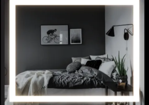 Mirror with LED lighting 850×1050 mm