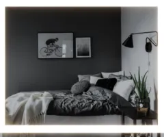 Mirror with LED lighting 850×1050 mm