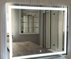 Mirror with LED lighting and touch switch 850 x 1050 mm