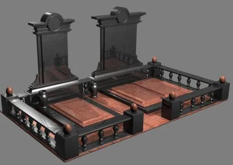 Памятники. 3D моделирование и визуализация памятников и мемориальных комплексов. Ретушь