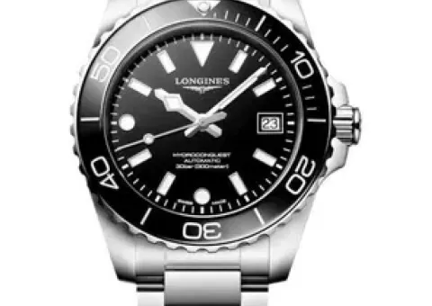 Годинник Longines HydroConquest L3.769.4 чорний