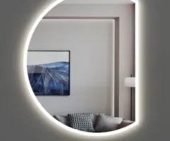 Дзеркало з LED підсвічуванням 700 х 570 мм.