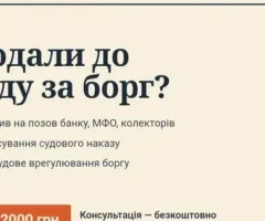 Lawyer for loans and microloans: response to a bank, MFO, collectors' claim, cancellation of a court