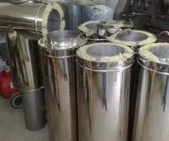 Stainless steel chimneys for boilers, stoves and fireplaces