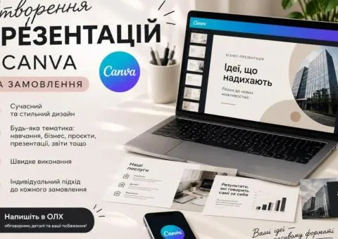 Создаю презентации и дизайны в Canva на заказ