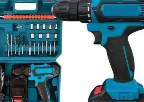 Cordless Drill 24V with Tool Set, Cordless Screwdriver